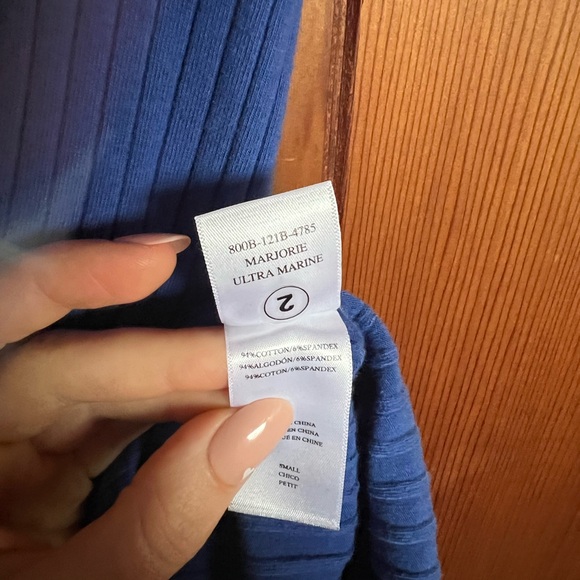 Rails ribbed jersey knit mock neck midi dress. - Picture 5 of 7